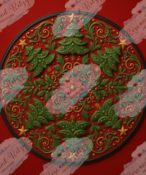 Christmas Mandala 2 by Anna Jensen