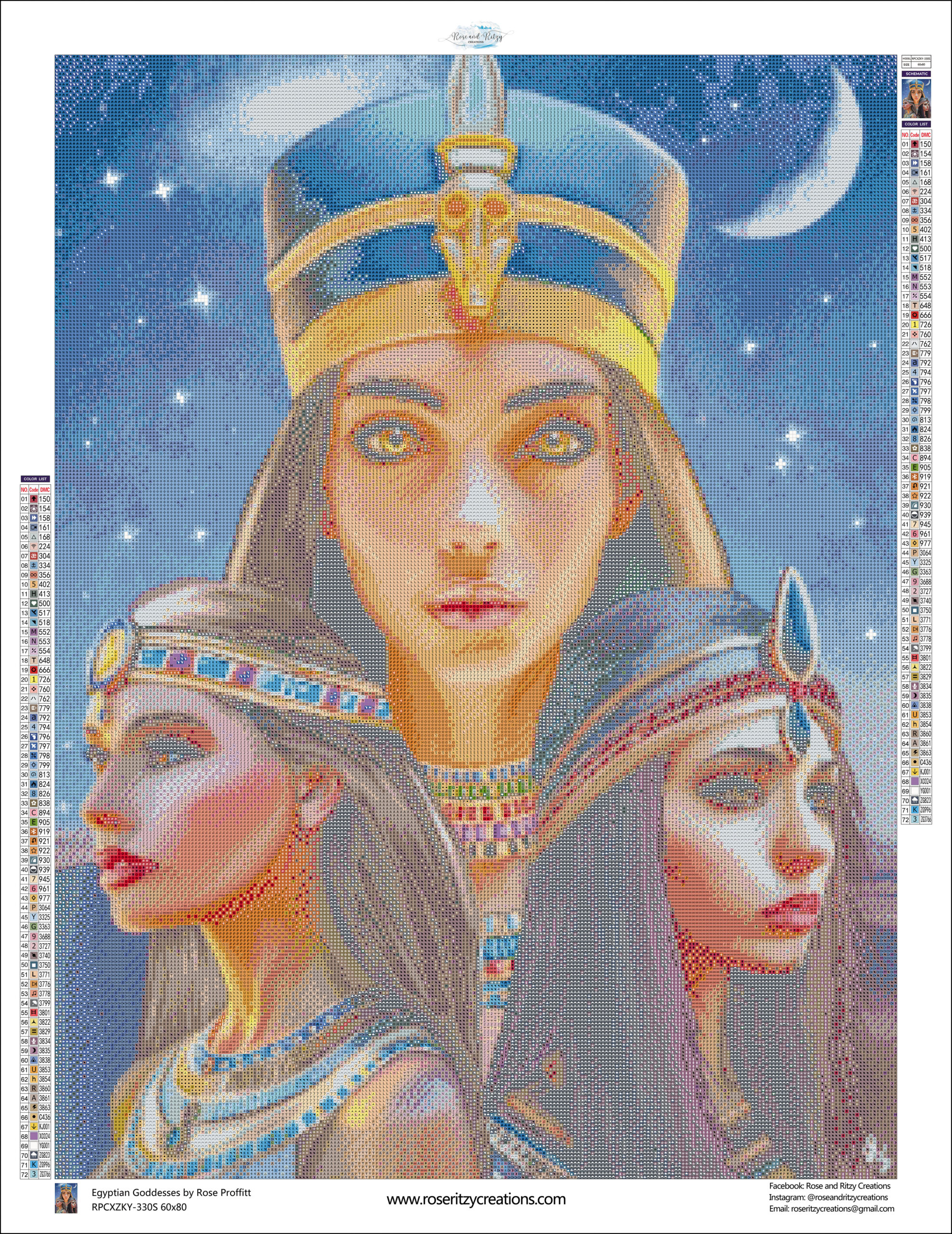 Egyptian Goddesses by Rose Proffitt - Image 2