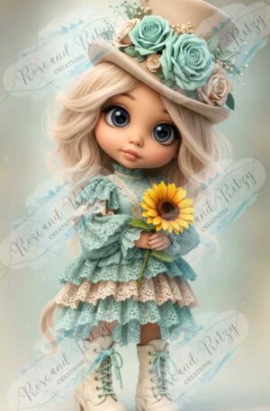 Roses, Sun and a Curious Tail by E. Lennie