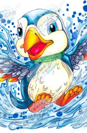 Puffin's Ocean Groove by Rose Proffitt