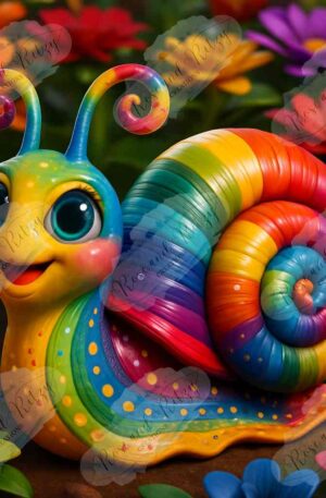 Snail in Bloom by Anna Jensen