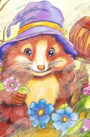 Squirrel of the Fall by Rose Proffitt