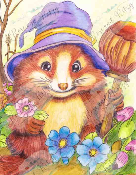 Squirrel of the Fall by Rose Proffitt