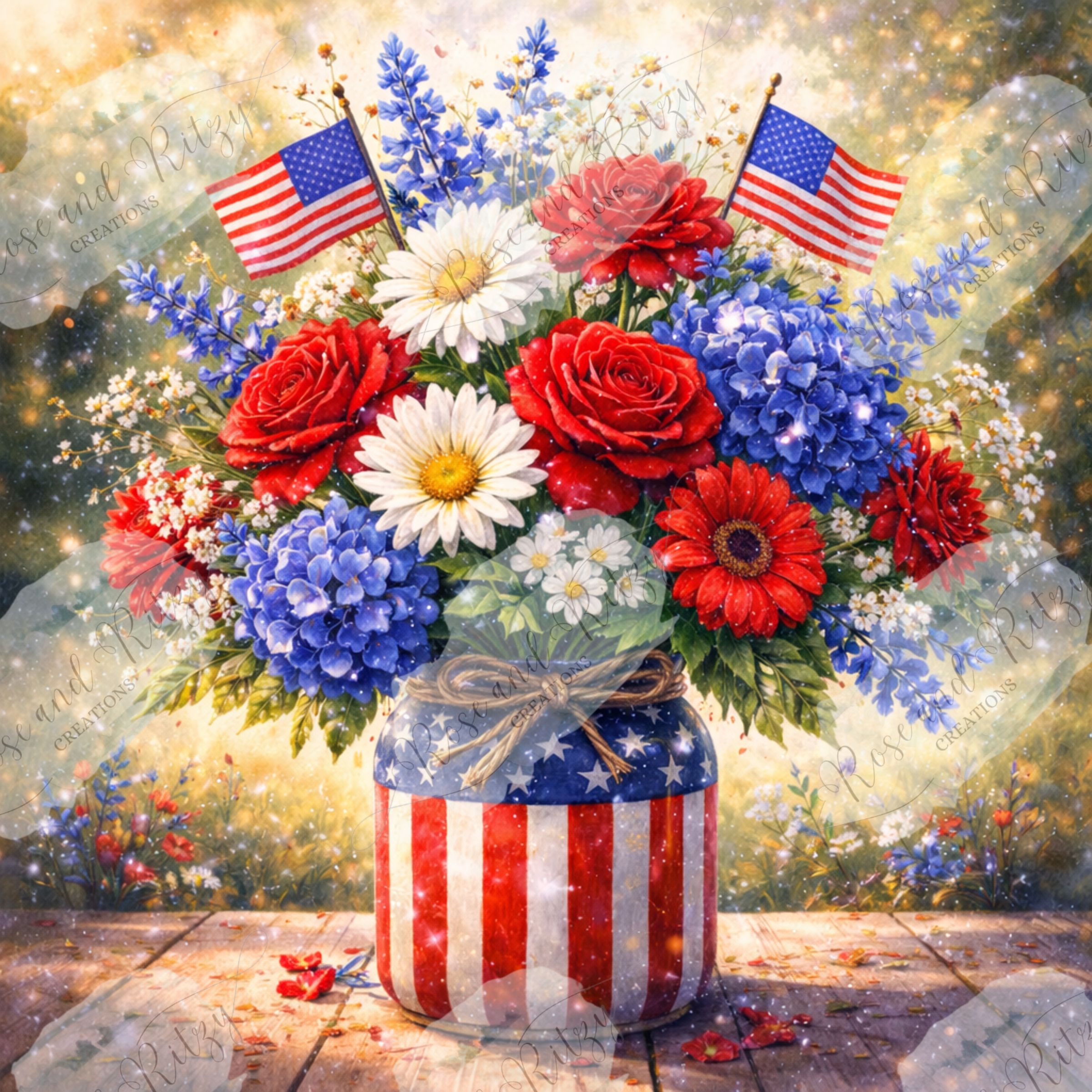July 4th Festive Flowers