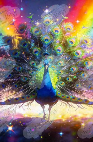 Rainbow Peacock by E. Lennie