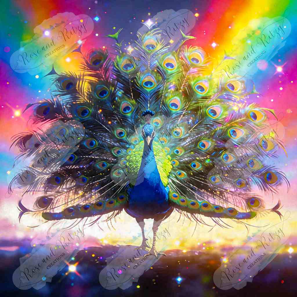 Rainbow Peacock by E. Lennie