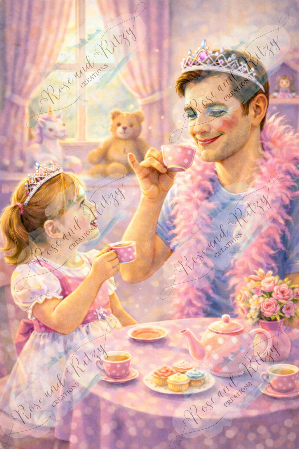 Daddy Daughter Tea Party by Anna Jensen
